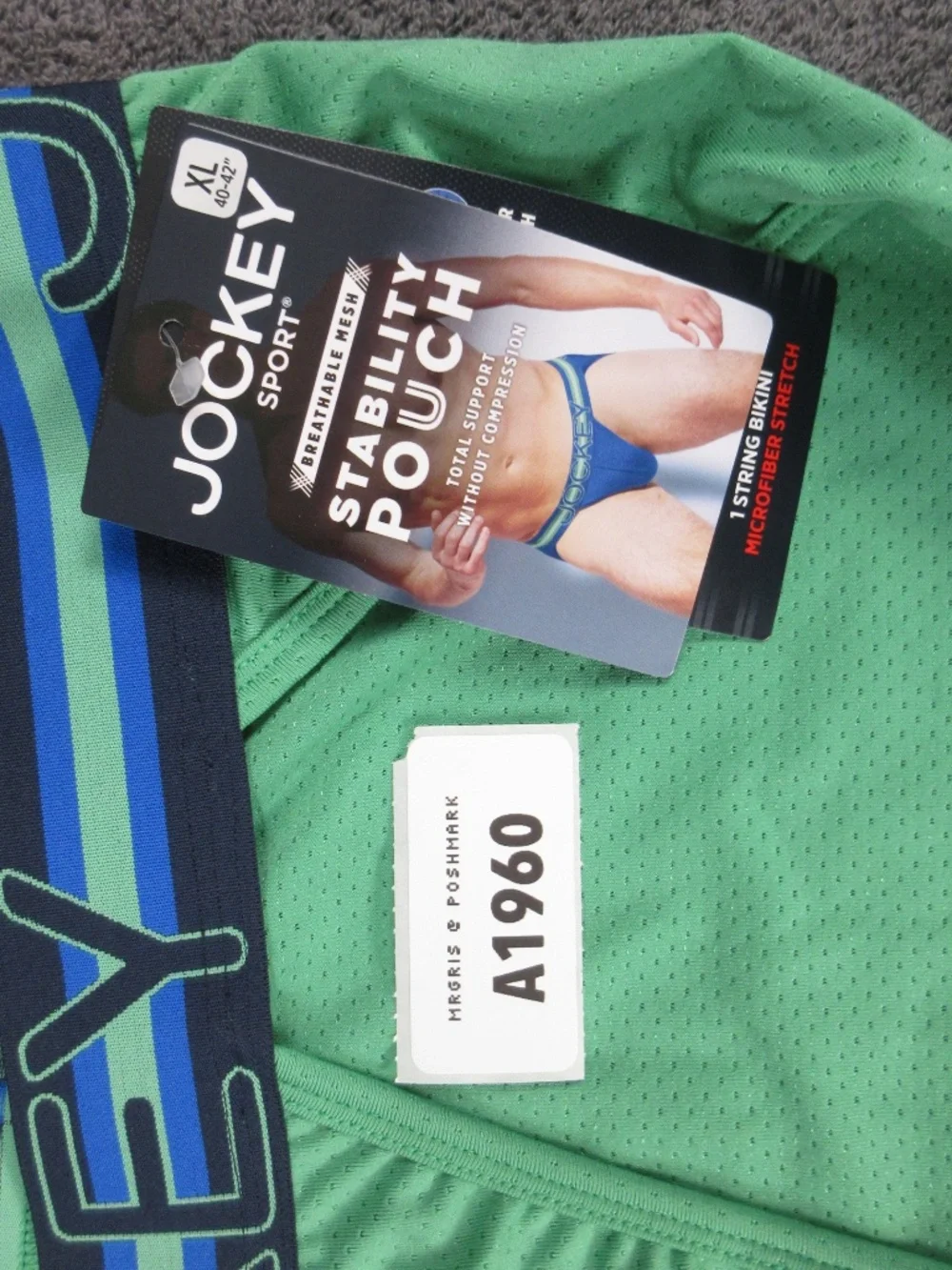 Men's Jockey Sport mesh pouch string bikini briefs